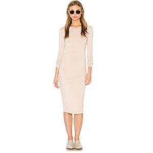 BLQ Long Sleeve Midi Dress in Creme from REVOLVE